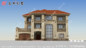 二层别墅设计图纸，简单美观，村民们看了都很喜欢。