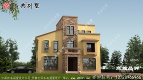 农村二层半别墅设计图，建一栋这样的二层半别墅，村里人看了都想建一样的。