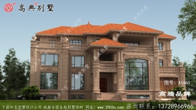 二层半别墅设计图纸简单美观，村里人都喜欢。