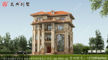 简单大气，漂亮有型的欧式四层别墅