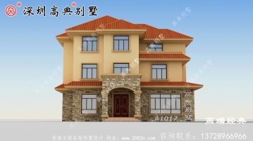二楼半住宅设计图简单漂亮，村民看了都喜欢。
