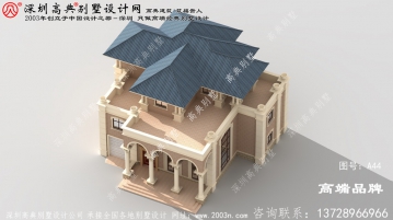 欧式风格 的乡下 房子设计图 。