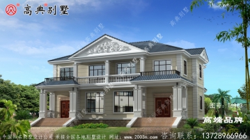 两层双拼别墅小而精致，最适合兄弟俩的小康家庭
