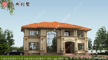 欧式别墅两层设计图纸
