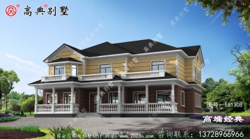 二层别墅农村自建房设计图，外观好看
