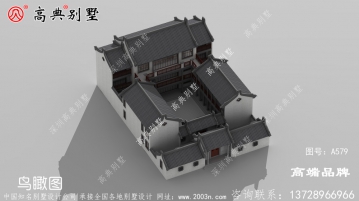 2层中式四合院别墅