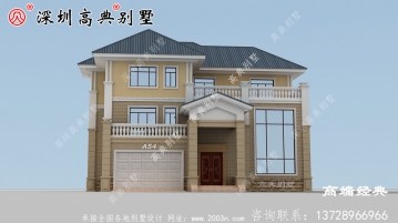 乡村三层住宅设计图及效果图，简洁耐看，居住舒适。