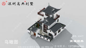 中式庭院别墅外观效果图大全，建一栋这样的房子才叫有品位
