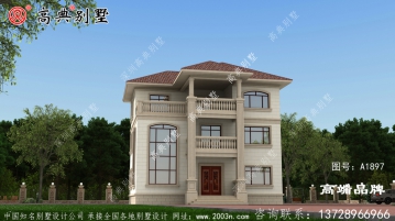 乡村三层自建别墅住宅