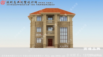 经济实用型农村40万元三层小楼图，造价低，值得建造！