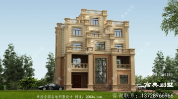 乡村三层独栋别墅自建房设计图