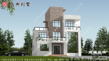 简约现代风四层复式别墅设计图