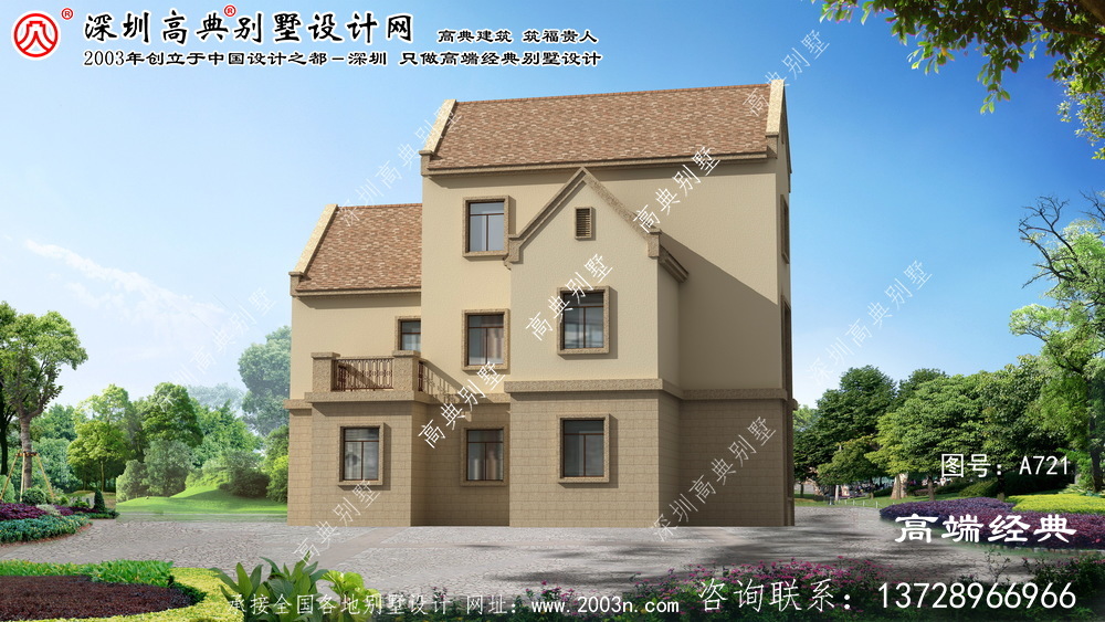 凤阳县欧式风格复式别墅设计图