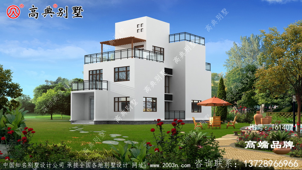 农村小别墅图纸超市现代风格简约造价低