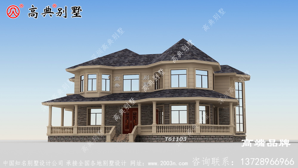 高品别墅效果图大全两层户型图