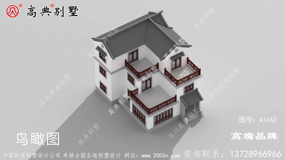 农村三层楼房首先外形美丽 ,其次空间大