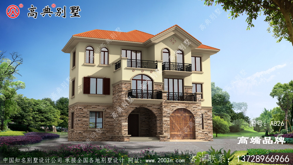 农村自建房亮丽大气,非常有质感。