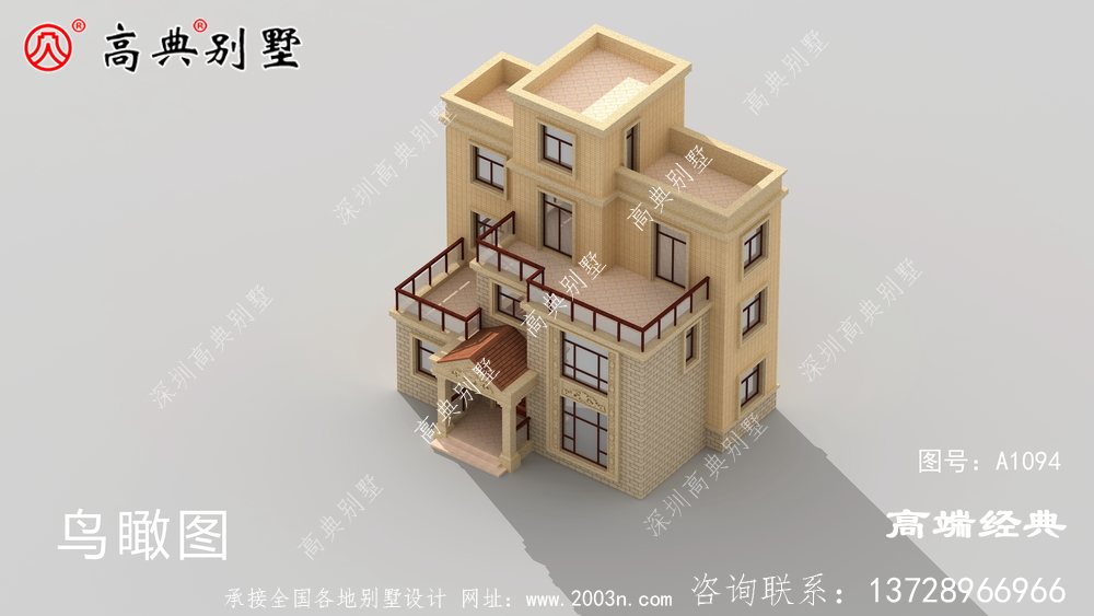 奉化市 很漂亮 的别墅设计图 以及 户型图 ，不仅 造价 低，施工 也很简单 。