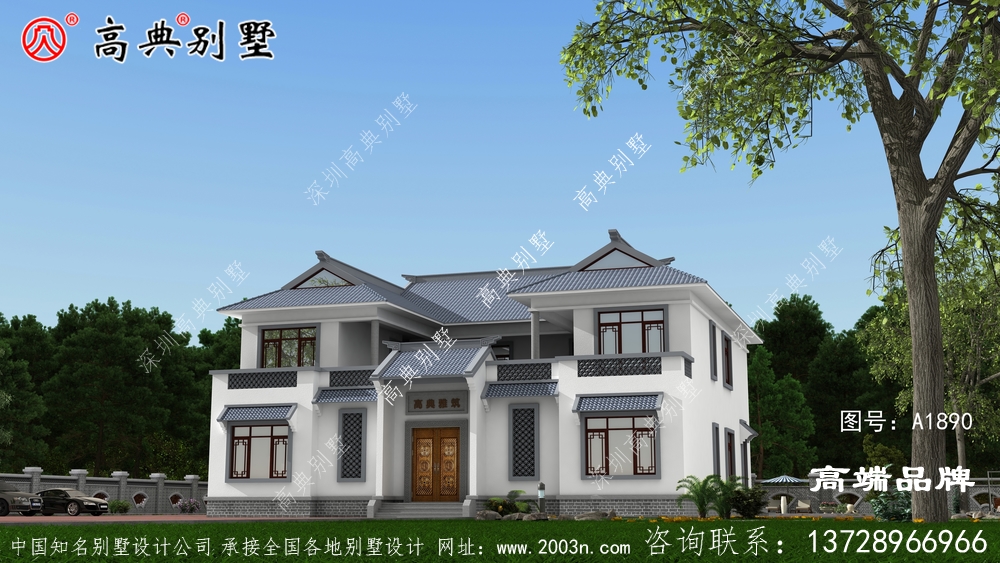 两层别墅这样设计在外观的设计上也给人一种大气的感觉