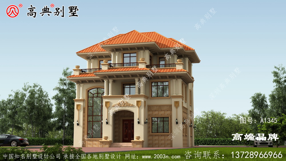 唯美欧式别墅户型图,充满艺术气息