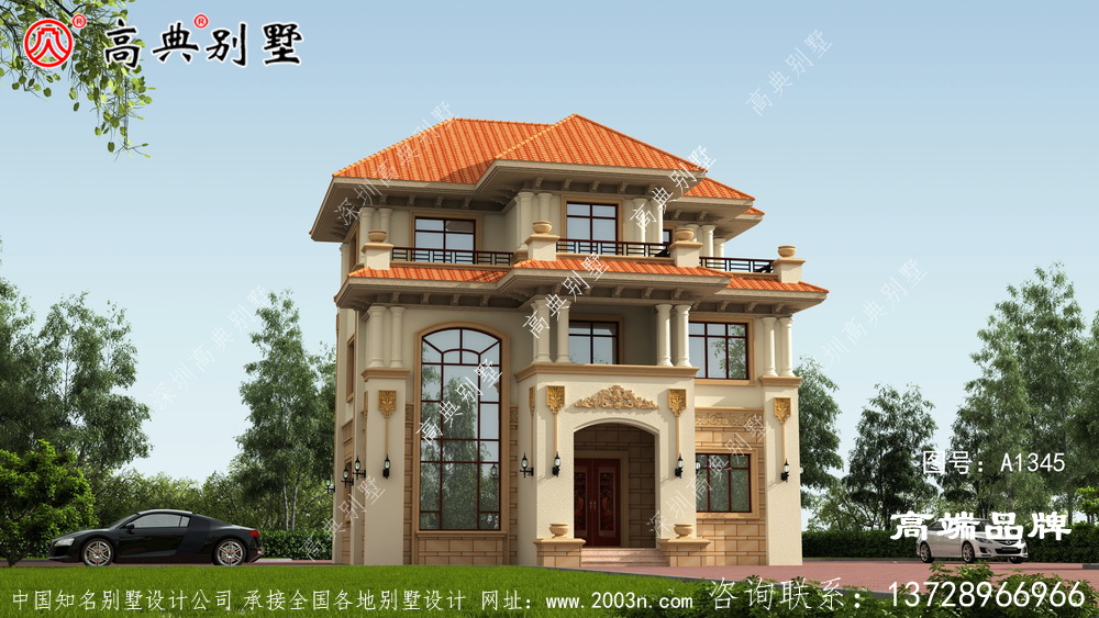 唯美欧式别墅户型图,充满艺术气息