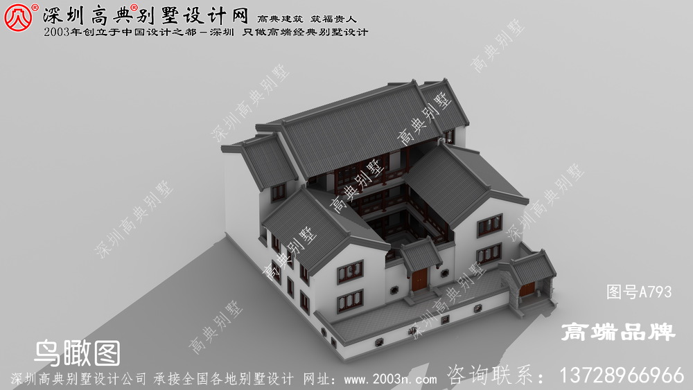强烈推荐款中式别墅效果图，超赞的中式小洋楼千万不要错过了