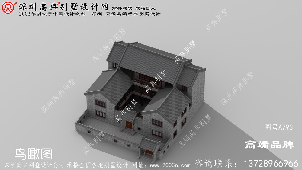 强烈推荐款中式别墅效果图，超赞的中式小洋楼千万不要错过了