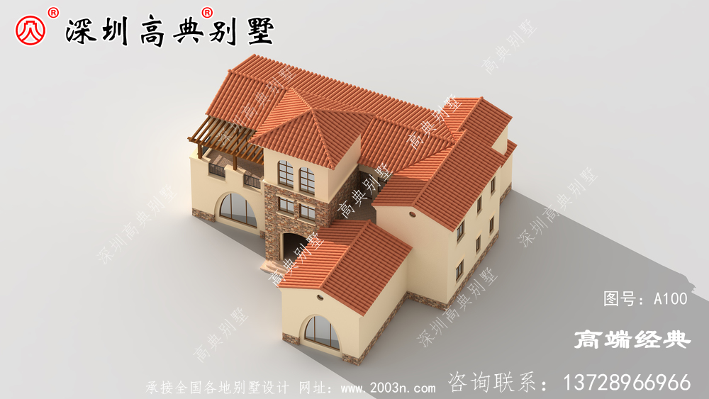 农村三层别墅的设计图,带着回老家盖房子。