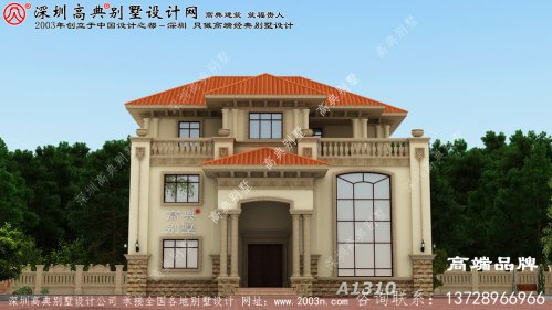 三层小楼图，这样的房子盖起来那是相当有面子的