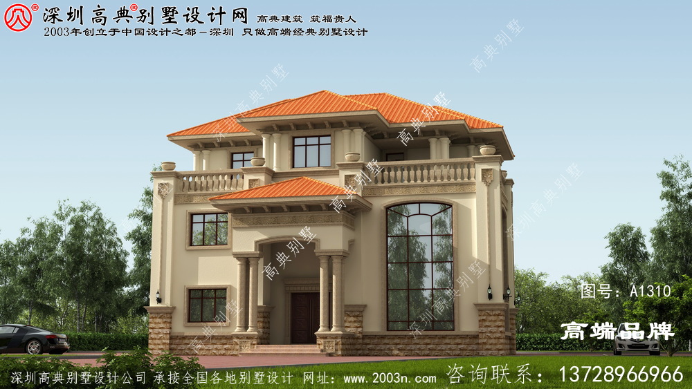 三层小楼图，这样的房子盖起来那是相当有面子的