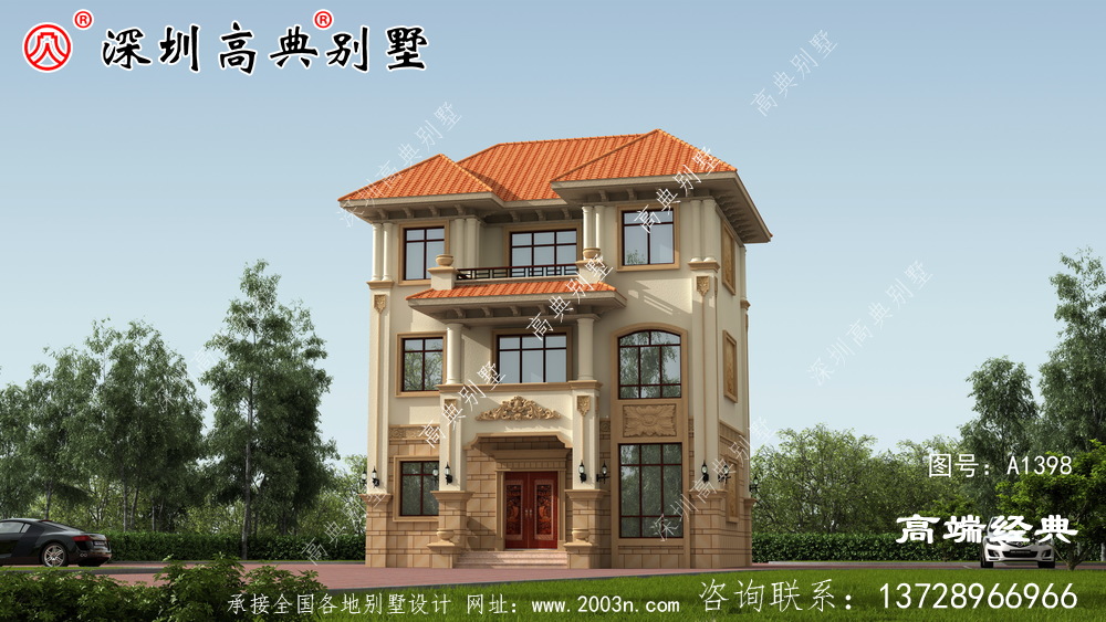 农村三层别墅设计图,简单实用成本低,可轻松建设。