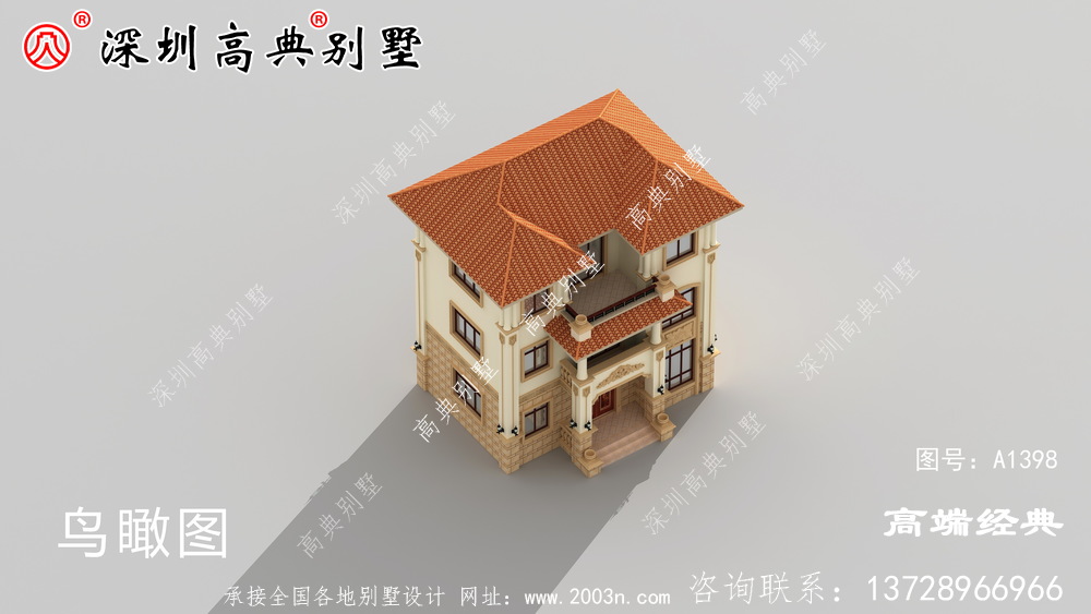 农村三层别墅设计图,简单实用成本低,可轻松建设。
