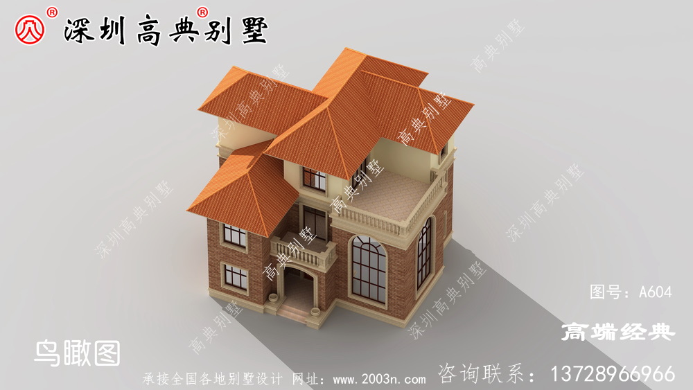 乡村复式二层半别墅图,这样盖的房子,住起来更舒服。