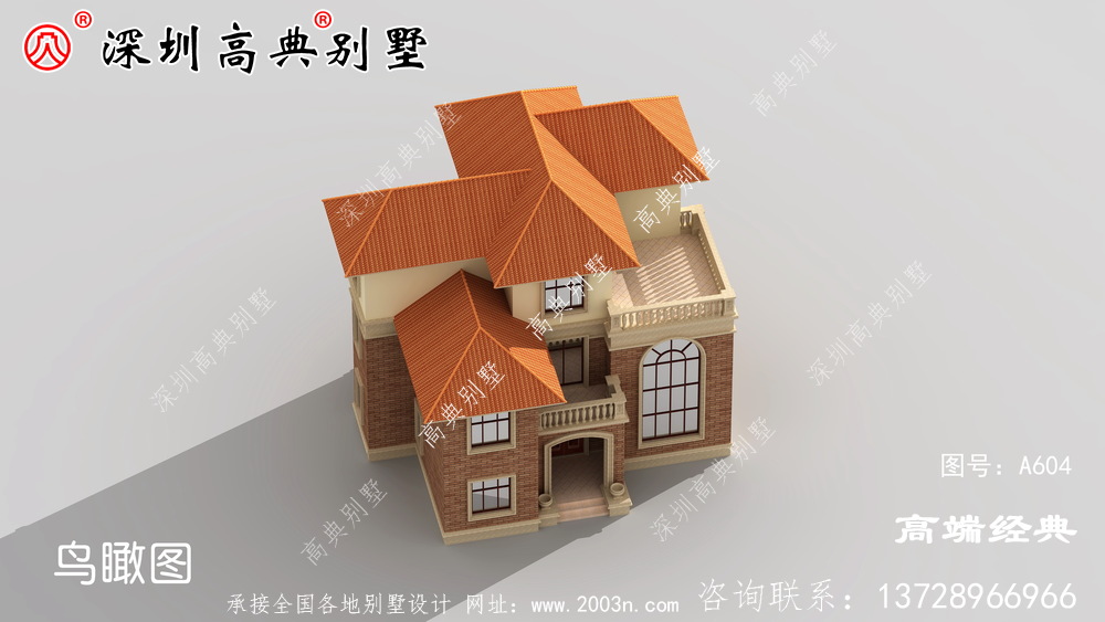乡村复式二层半别墅图,这样盖的房子,住起来更舒服。