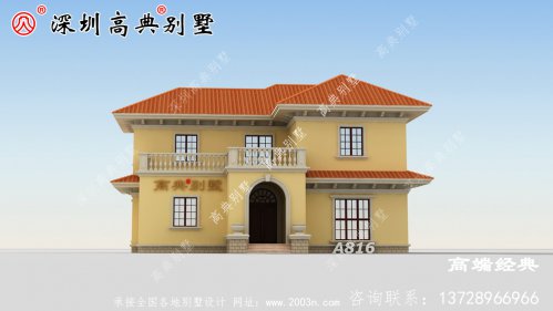 乡村二层自建房效果图，经济实用，保证眼前一亮。