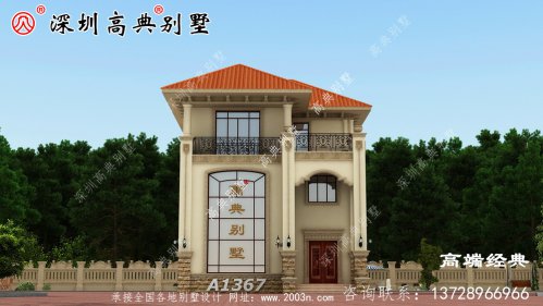 乡村三层自建房效果图，经济实用，保证眼前一亮。