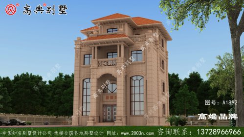 欧式石材四层户型图，