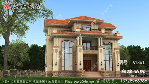 农村三层别墅图片，看