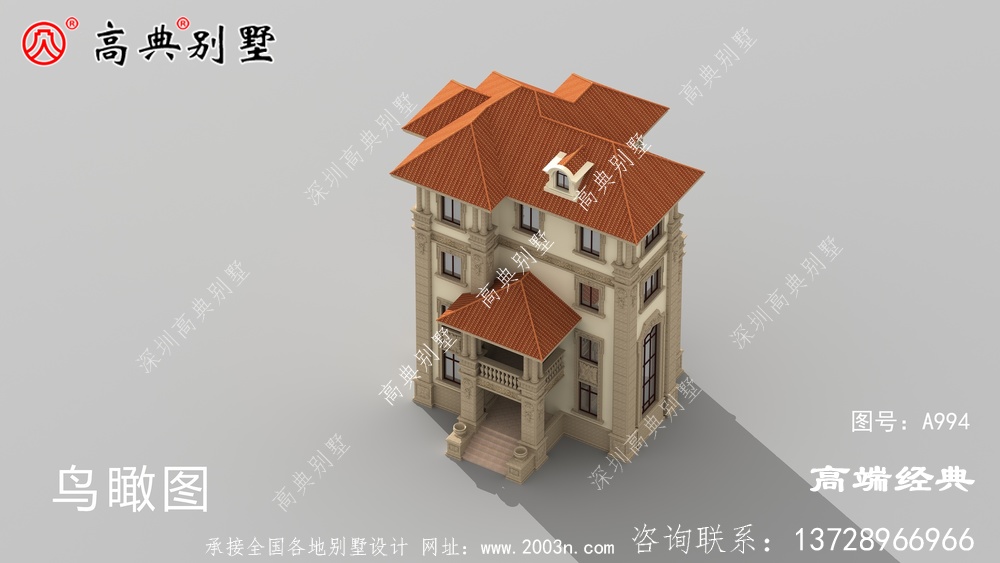 豪华欧式别墅,外观装饰精美豪华,室内布局也很合理。