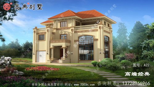 乡村三层欧式自建别墅
