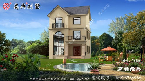 简欧三层小户型，复式设计更加高档