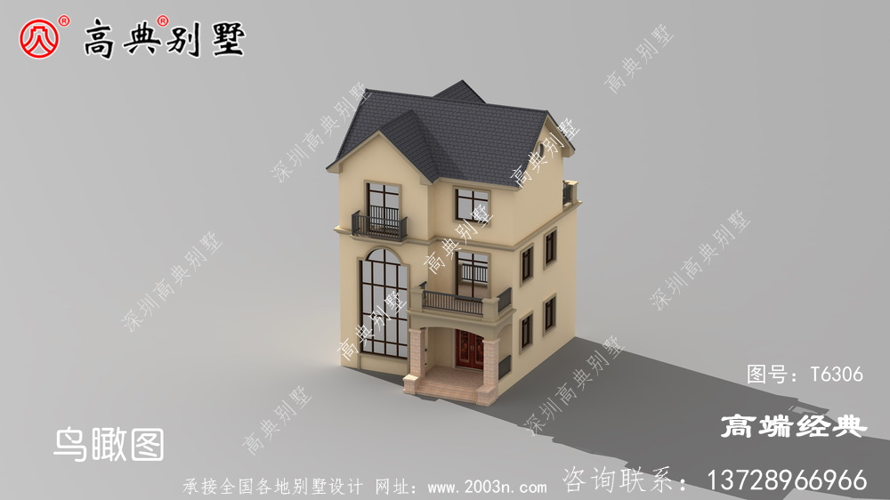 简欧三层小户型，复式设计更加高档