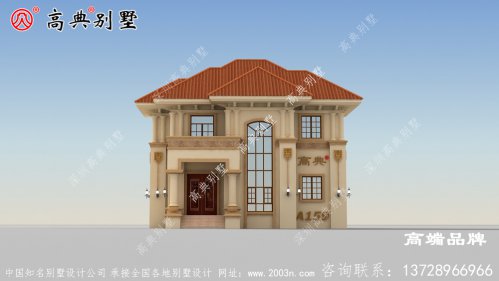 乡下二层欧式别墅设计
